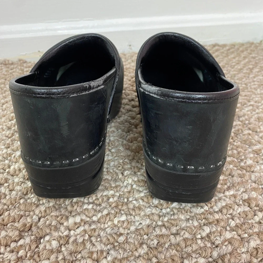 Dansko Matte Black Nursing Clogs - Picture 5 of 7